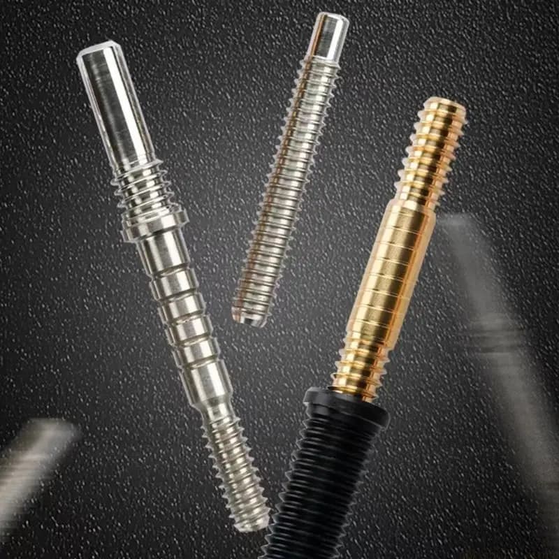 31BE Billiards Pool Cue Joint Screws Part Accessory, Easy Install Stainless Steel Shaft Fittings Pool Cue Joint Pin Insert