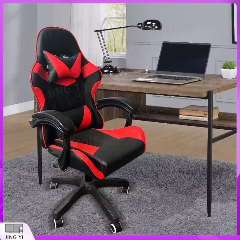 Ergonomic Gaming Chair with Lumbar Support Reclining Racing Style Office Chair for Gamers Computer Desk Chair Adjustable