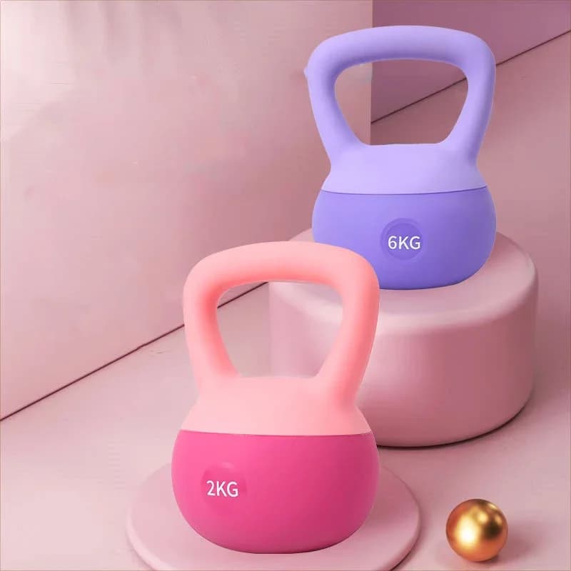 5KG Kettlebell Ladies Fitness Home Slim Arm Hinge Equipment Kettlebell Soft Kettlebell Squat Strength Training