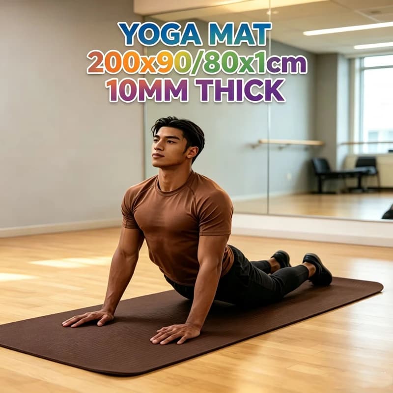 Yoga Mat Soundproof Shock Wide Long 200x90/80cm NBR Absorbent Exercise Mat Home Fitness Workout Training Yoga Mat Extra Unisex