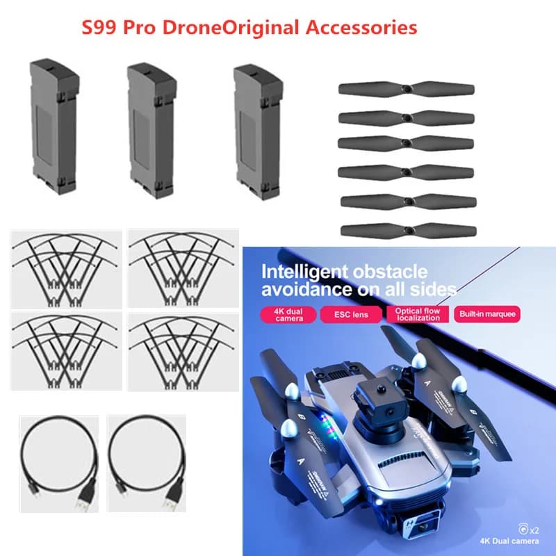 S99 Pro Drone batteria S99 accessori per droni S99 RC Dron batteria 3.7V 2000mAh batteria elica USB Line toys