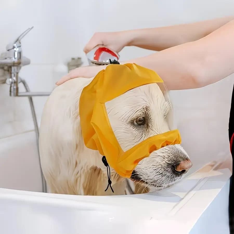 1 cappuccio regolabile per la protezione delle orecchie del cane – Protezione riutilizzabile per il bagno, il nuoto, la toelettatura, il rilassamento