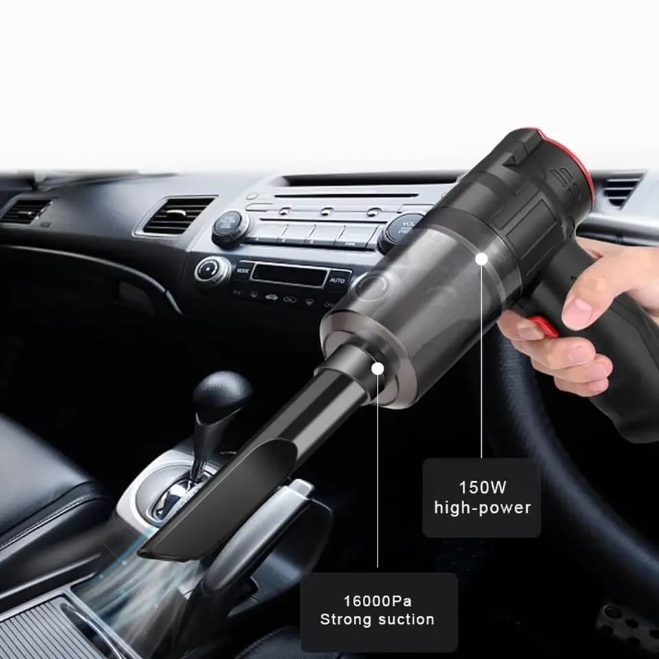 16000PA Potente Aspirapolvere Tenuto In Mano Per Auto Bagnato E Asciutto Intelligente Senza Fili Leggero Casa 150WVacuum Accessori Interni