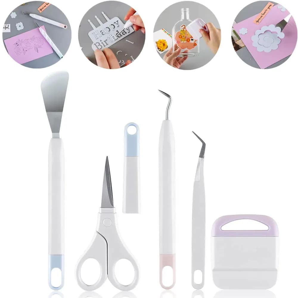 Craft Vinyl Weeding Tools Set Basic kit Scrapbook DIY Silhouette Relief Carving Tool Kit For Cricut Maker Silhouettes Hand Tools