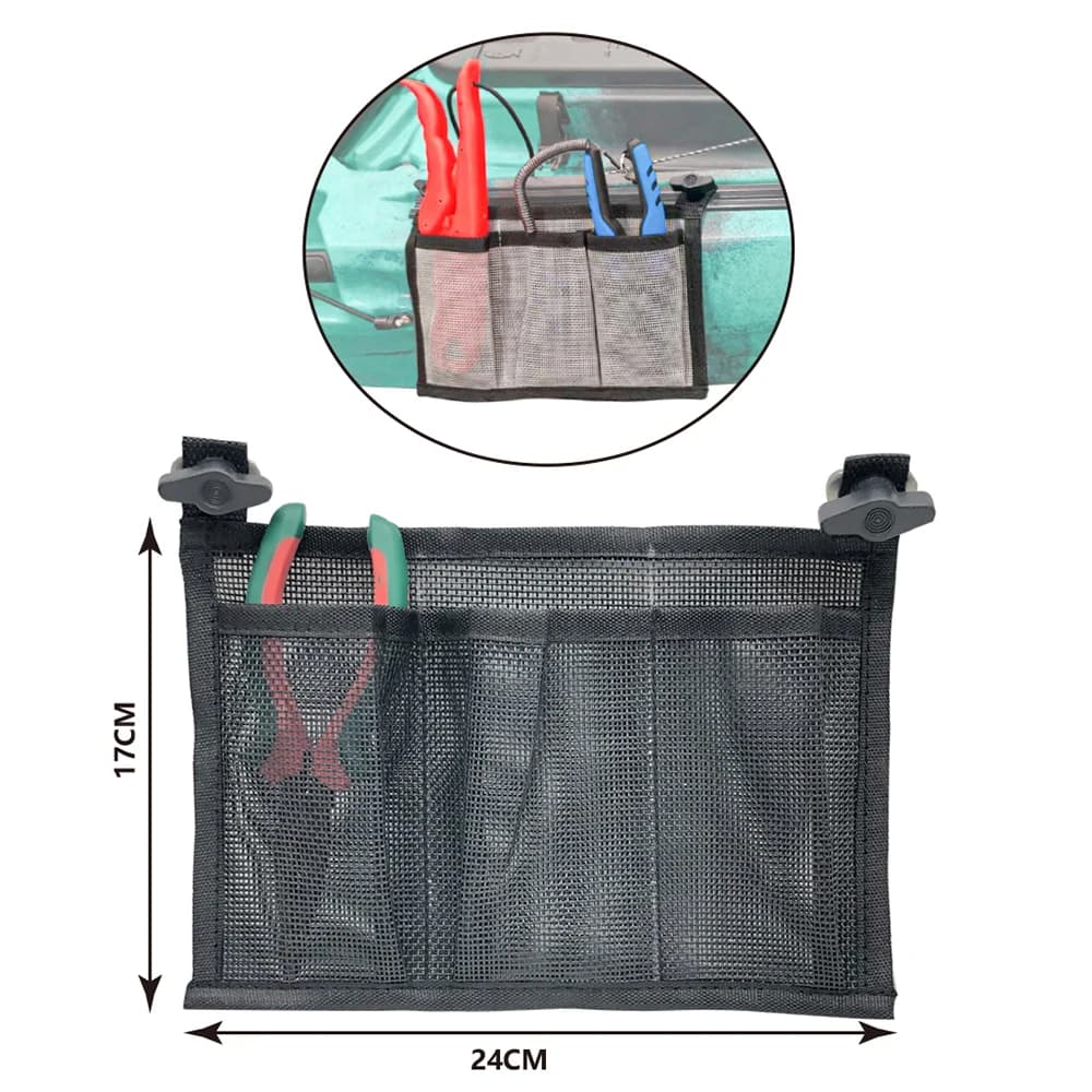 Practical kayak and canoe bag, ideal for beer and fishing accessories, includes mesh pockets