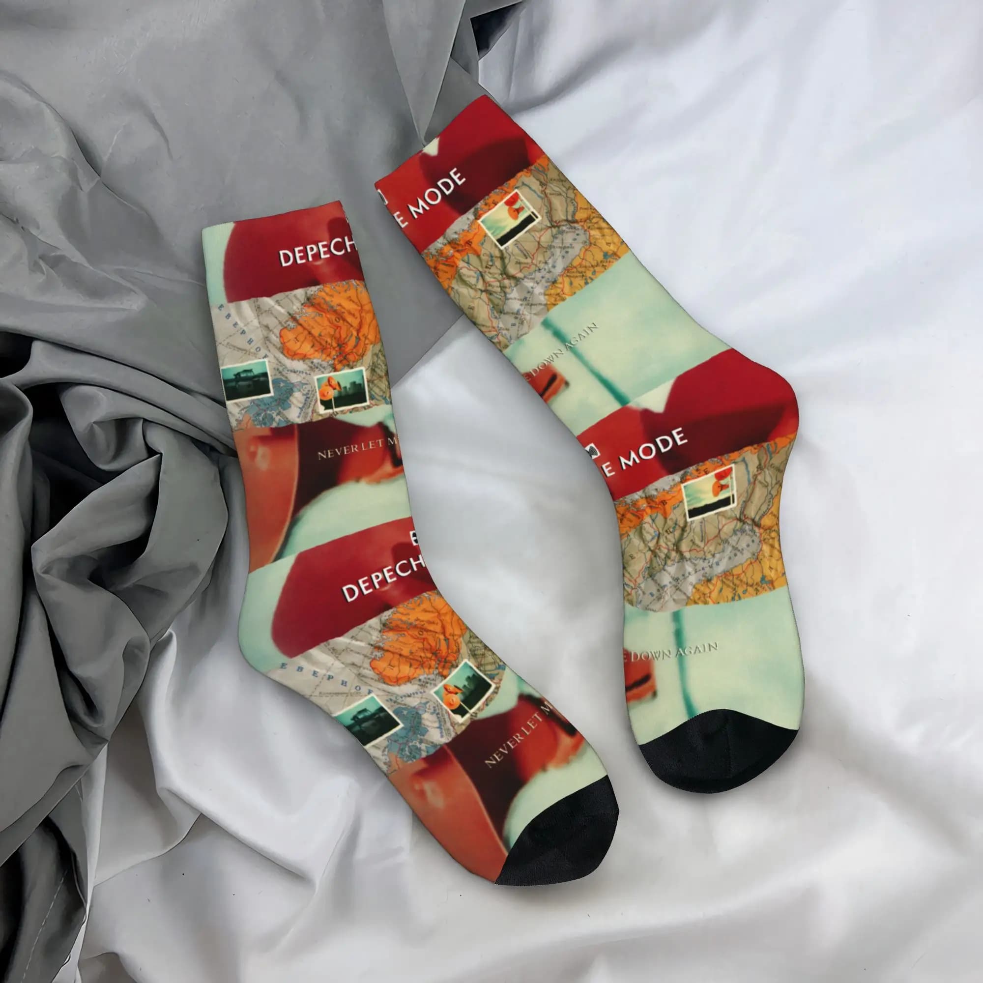 Custom D-Depeche Cool Mode Electronic Rock Dress Socks Men Women Warm Fashion Novelty Crew Socks