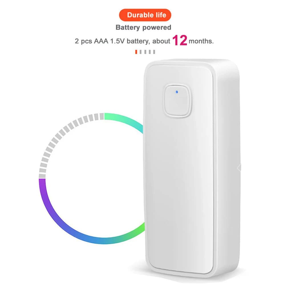 Sensore porta wireless Rilevatore di apertura/chiusura Allarme antifurto a batteria