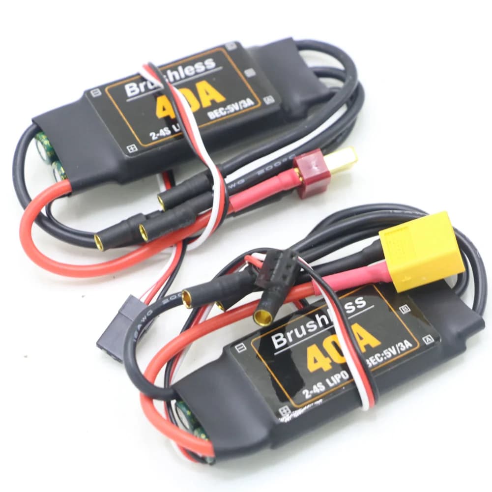 Mitoot Brushless 40A ESC Speed Controler 2-4S con 5V 3A UBEC per RC FPV Quadcopter, Aeroplani RC, Elicotteri
