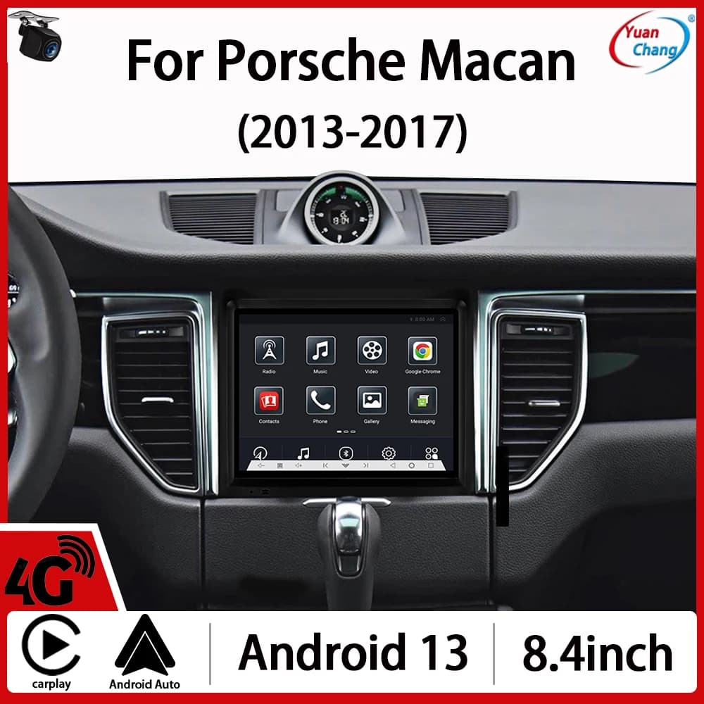 Autoradio Android13 per Porsche Macan (2013-2017) Navigazione GPS HD Auto Stereo Carplay Lettore video multimediale DSP Audio