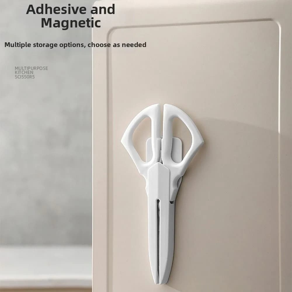 Forbici da Cucina in Acciaio Inossidabile, Affilate con Impugnatura Ergonomica, Forbici Multiuso Resistenti per Pesce e Alimenti, Professionali per Cucina