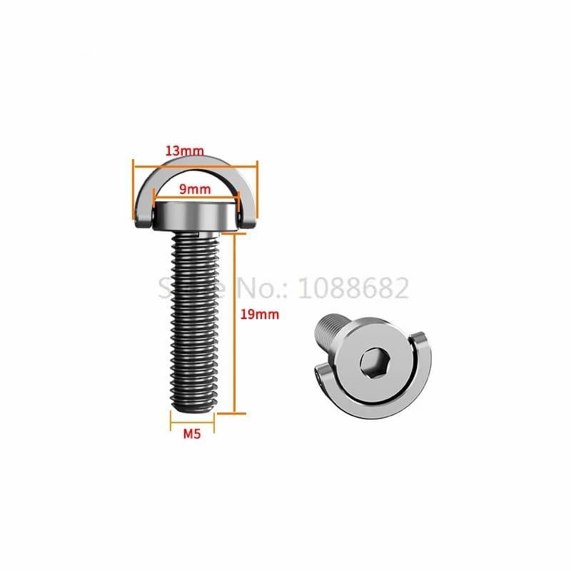 10 PZ M5 19mm o 15mm Filettato In Acciaio Inox Pieghevole D Anello Vite Adattatore Per DJI per Gopro Insta360 Treppiede Monopiede piastra di base
