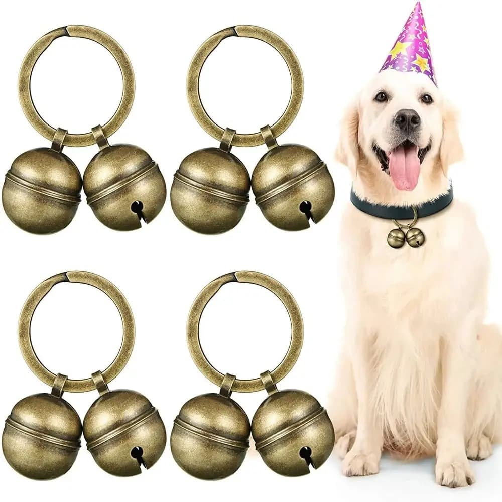 Bell Pet Collar Necklace Accessories Bell Pendant Key Rings For Christmas Tree Jingling Bells Key Ring Cat Bell Pet Pendant