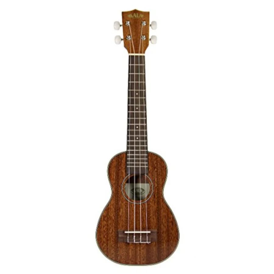 KA-SLNG Mahogany Soprano Long Neck Ukulele for beginners and professionals, solid wood body, rich brown finish, warm tone and e