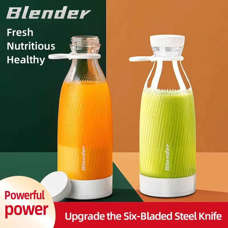 500 ml USB rechargeable blender - Compact personal blender, 6 blade wireless for smoothies, juices and travel - Perfect K