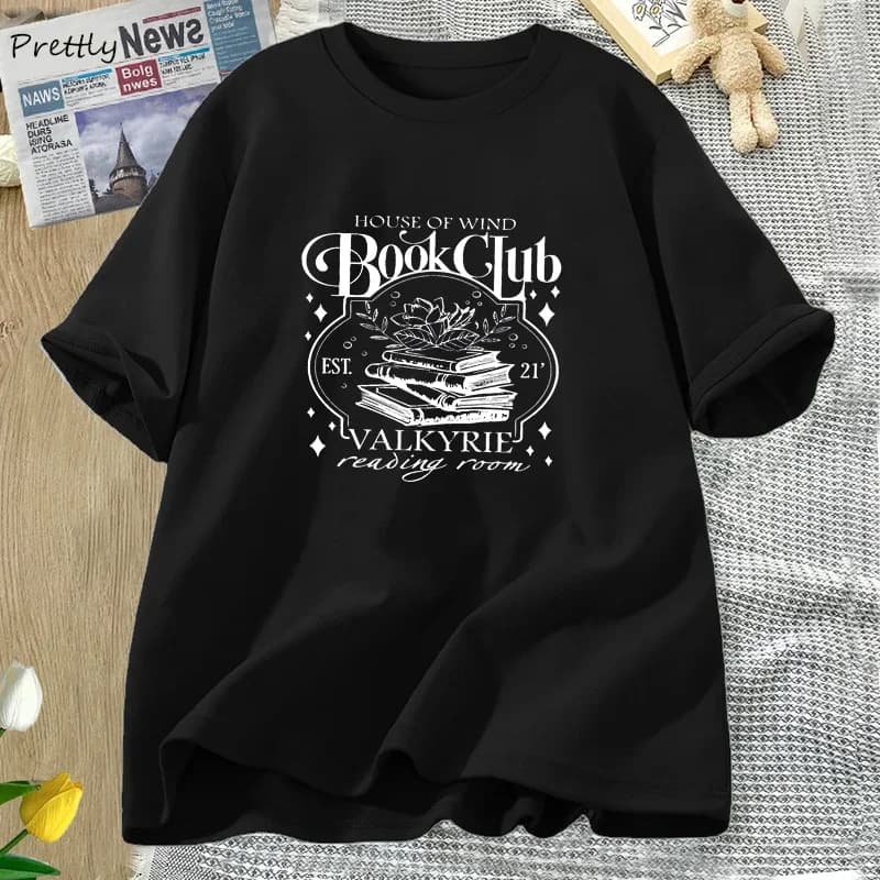 House of Wind Library Velaris T-Shirt Acotar Book Club T Shirt Night Court Sarah J Maas Graphic T Shirts Book Lover Tops