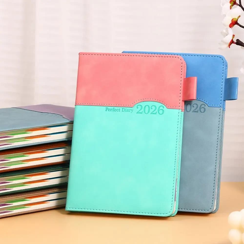 Agenda Planner 2026 per 365 Giorni, Blocco Note in Inglese per Organizzazione Efficiente, Agenda A5, Quaderno di Pianificazione con Carta Spessa Resistente all'Usura