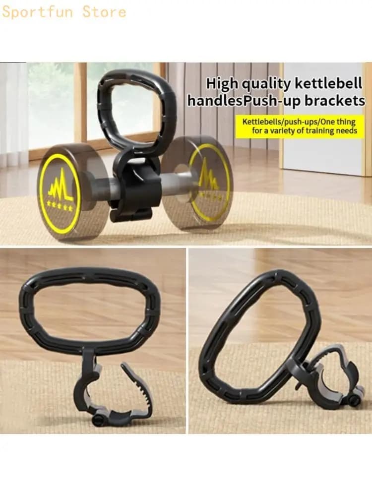 Kettlebell Plate Handle with Stable Lock Design for Indoor Fitness Training X7JD