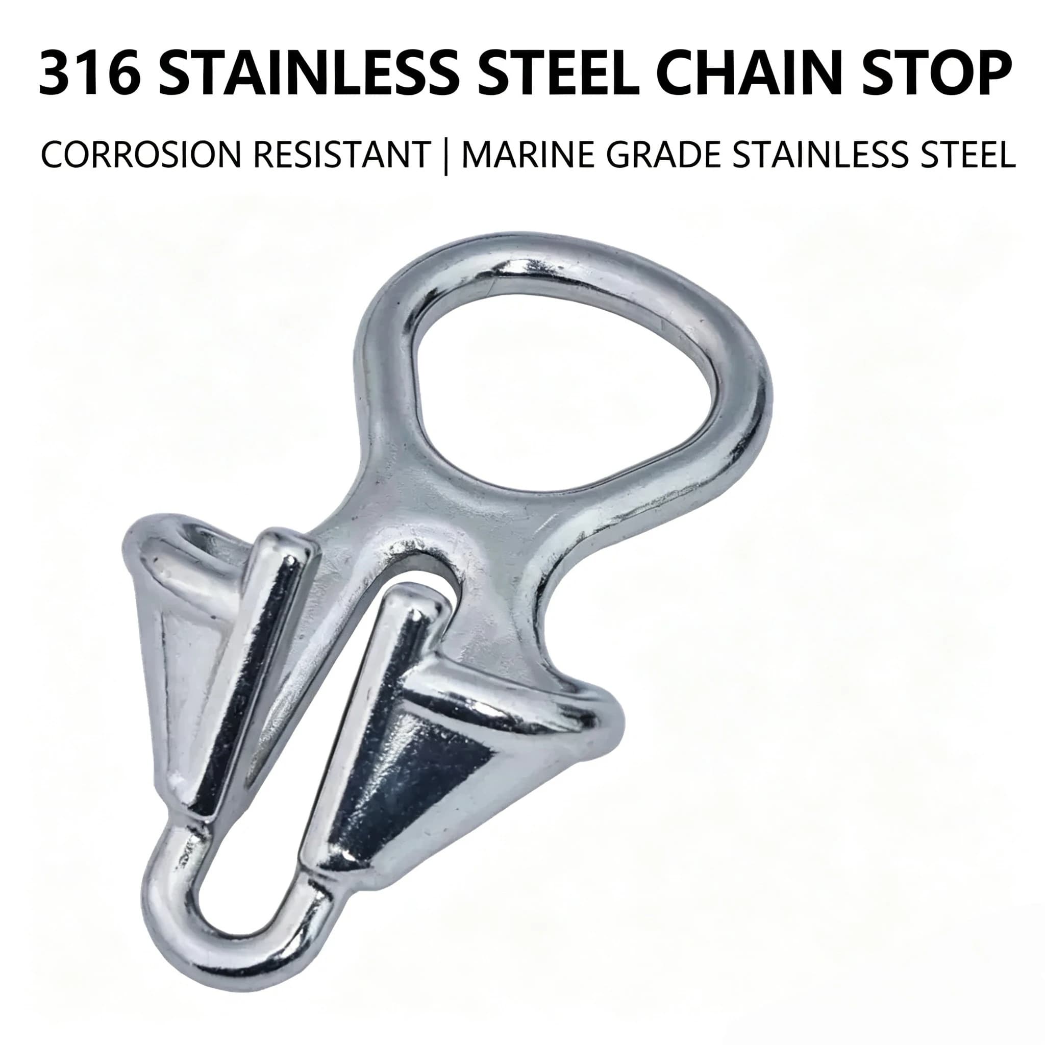MARINE CHAIN STOPPER, 316 STAINLESS STEEL ANCHOR CHAIN LOCK FOR 6-8 ANCHOR CHAIN, BOAT YACHT FISHING BOAT CABLE ACCESSORIES