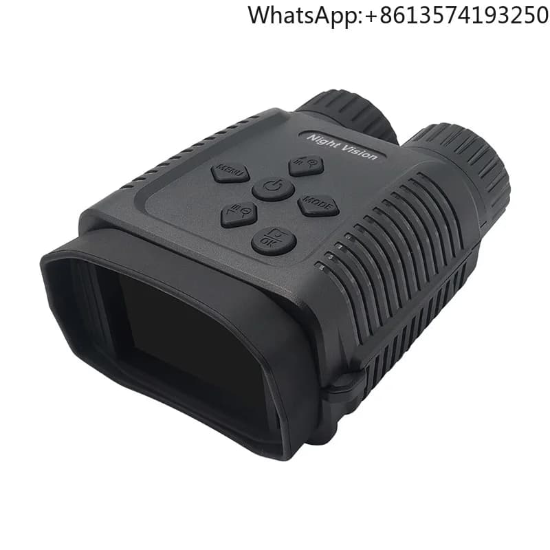 Telecamera Binocolo per Visione Notturna da Esterno, Telescopio a Infrarossi Ricaricabile con Display TFT da 2.4' e Video 1080P