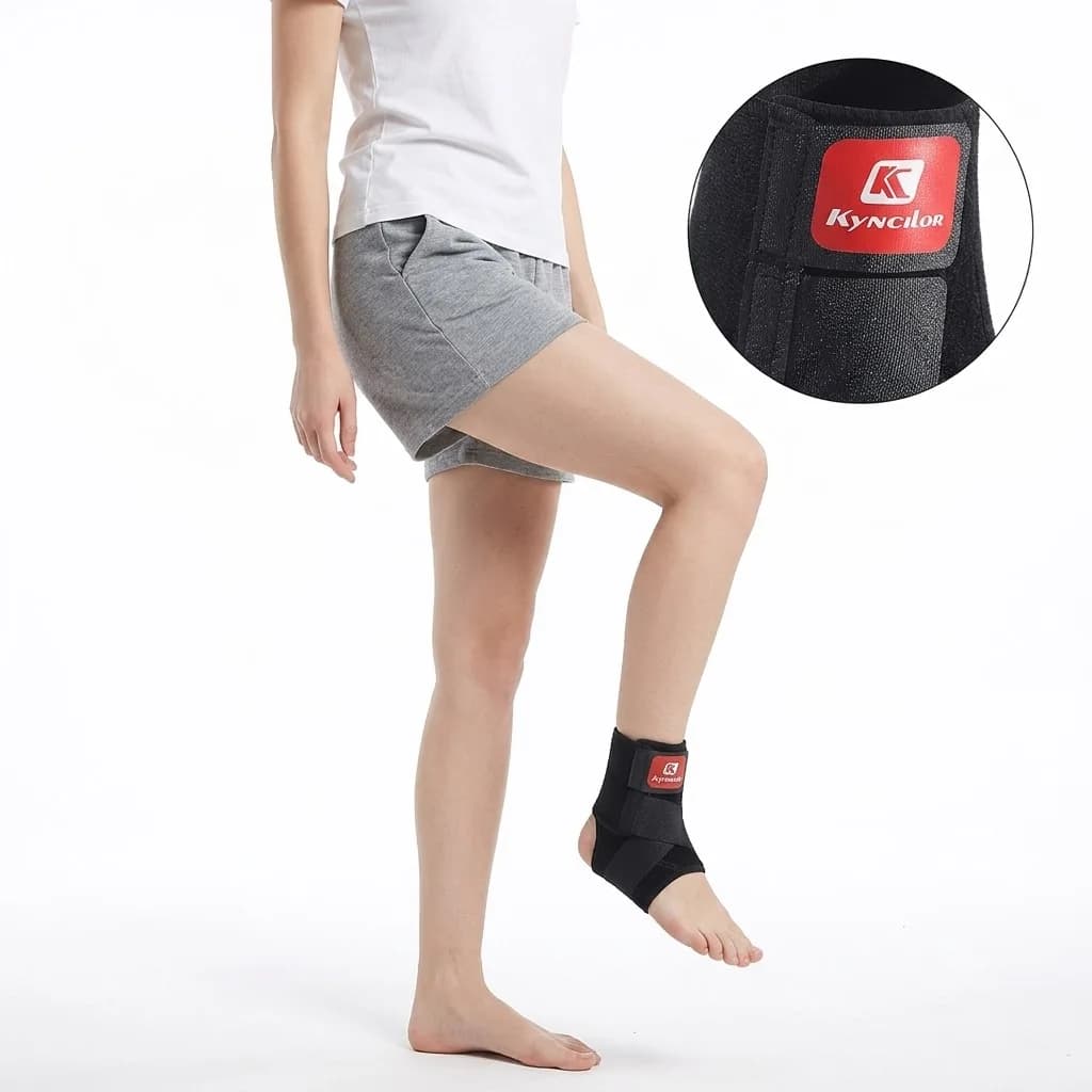 Knitted ankle support sleeve, 1 piece, breathable compression sleeve, suitable for sports, running, fitness, injury recovery, el