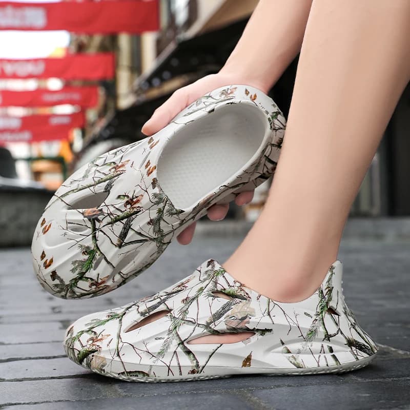 Sandali da uomo alla moda, casual, taglie grandi, ciabatte da uomo con suola spessa, leggere, per escursioni all'aperto, per wading, con punta a punta, ciabatte da uomo