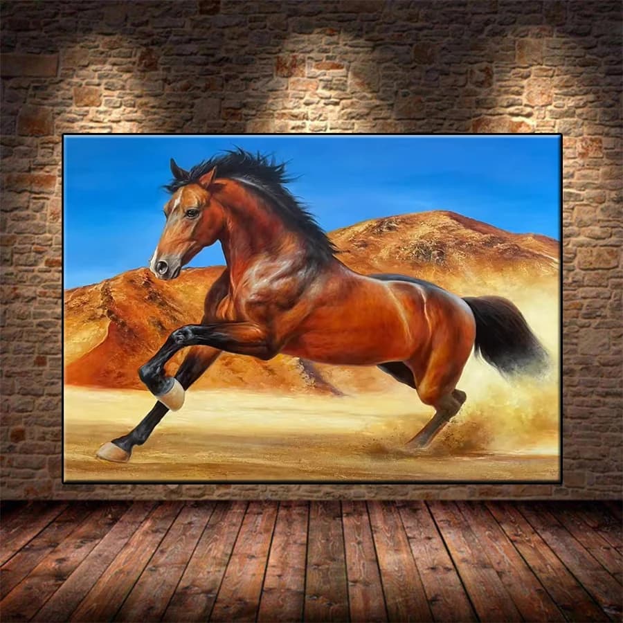 Full Diamond Embroidery Kit New Animal and Horse Art Handicraft Diamond Painting Cross Stitch Home Decoration