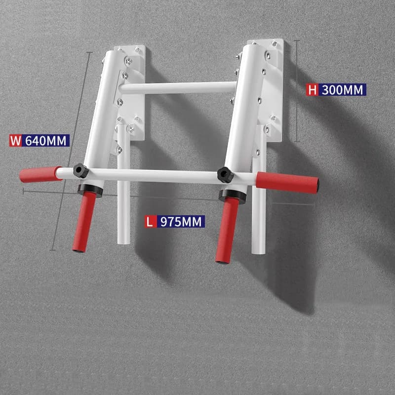 Single / Double Steel Home Gym Equipment with Wall Mounted Foldable Traction Bar