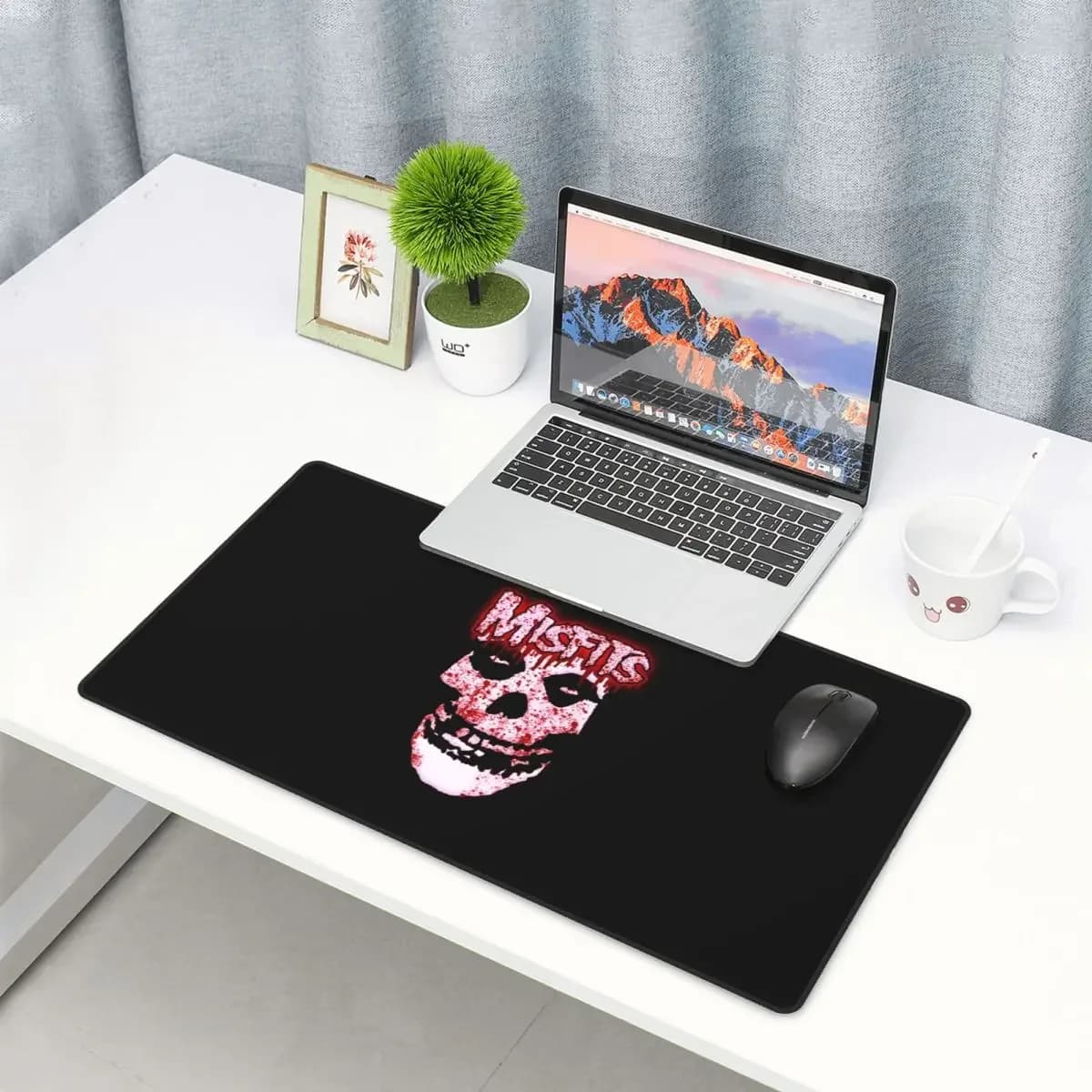 Large Mouse Pad Misfits Skull Gamer PC Laptop Mats Keyboard Carpet Computer Gaming Office Accessories Desk Mat