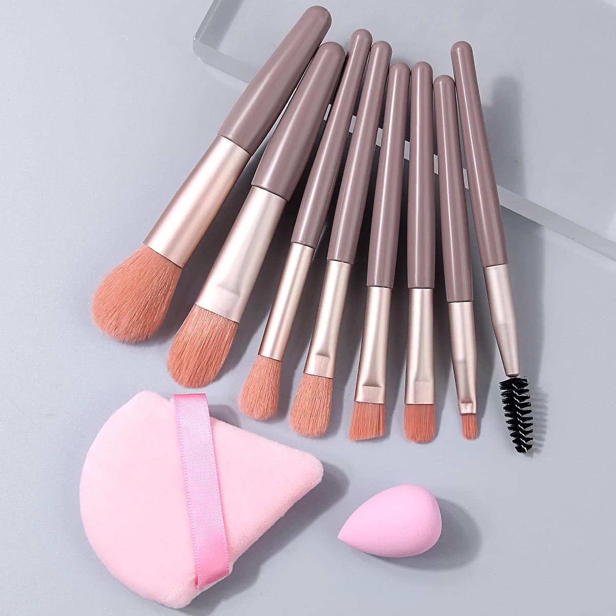 Set di pennelli morbidi e soffici per trucco, per fondotinta, fard, cipria, ombretto, kabuki, pennello per sfumare, strumento di bellezza