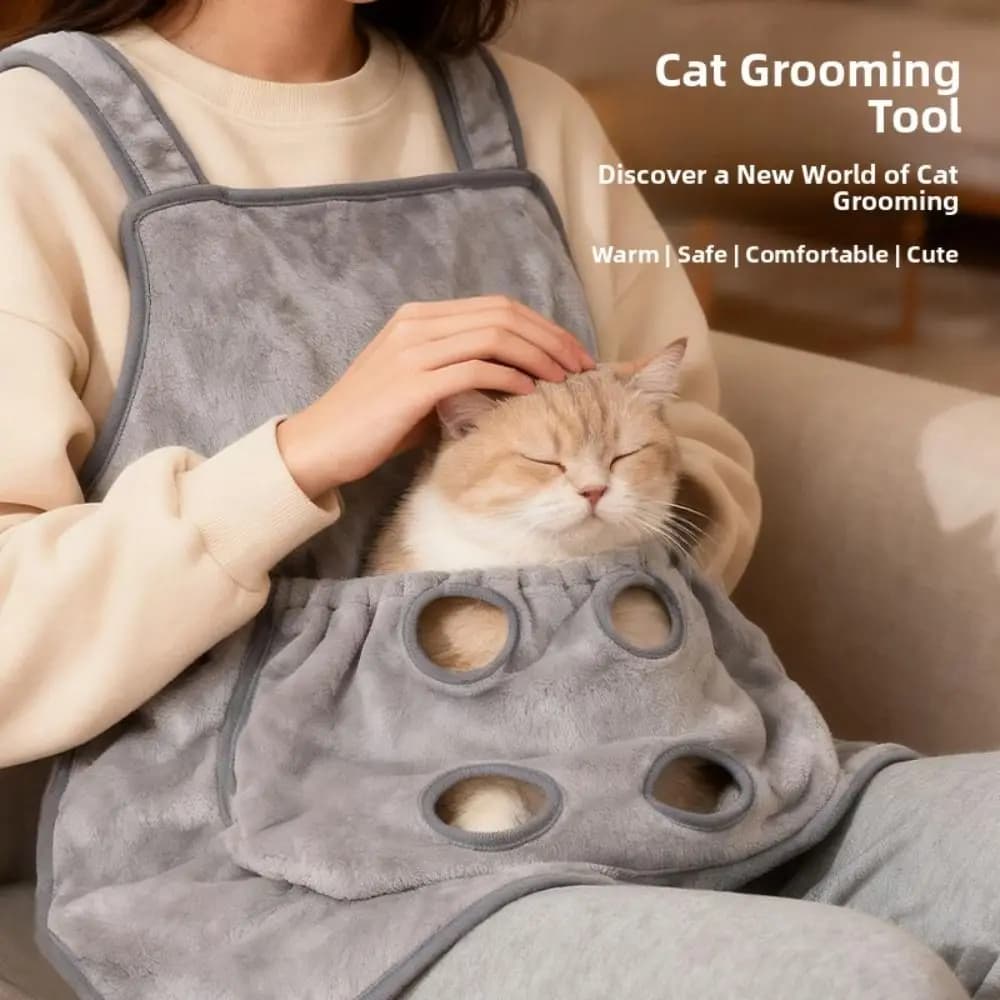 New Soft Apron For Holding Cats Hugging Suit Pouch Sleeping Chest Apron Comfortable Pet Carrier Apron For Cats