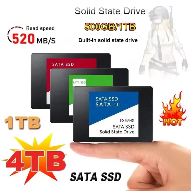 Band+ 4TB Solid State Disk SSD High Speed 1TB 2TB Internal HDD Hard Drive Sata3 2.5 Inch For Laptop Microcomputer PC