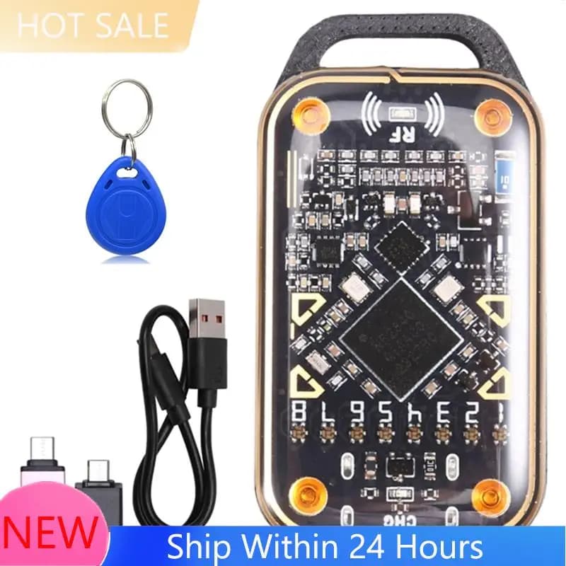 【DISPONIBILE】Emulatore di Smart Card Chameleon Ultra+Lettore di Chip RFID T5577 con Portachiavi, Duplicatore di Carte ID IC NFC 125K 13.56M