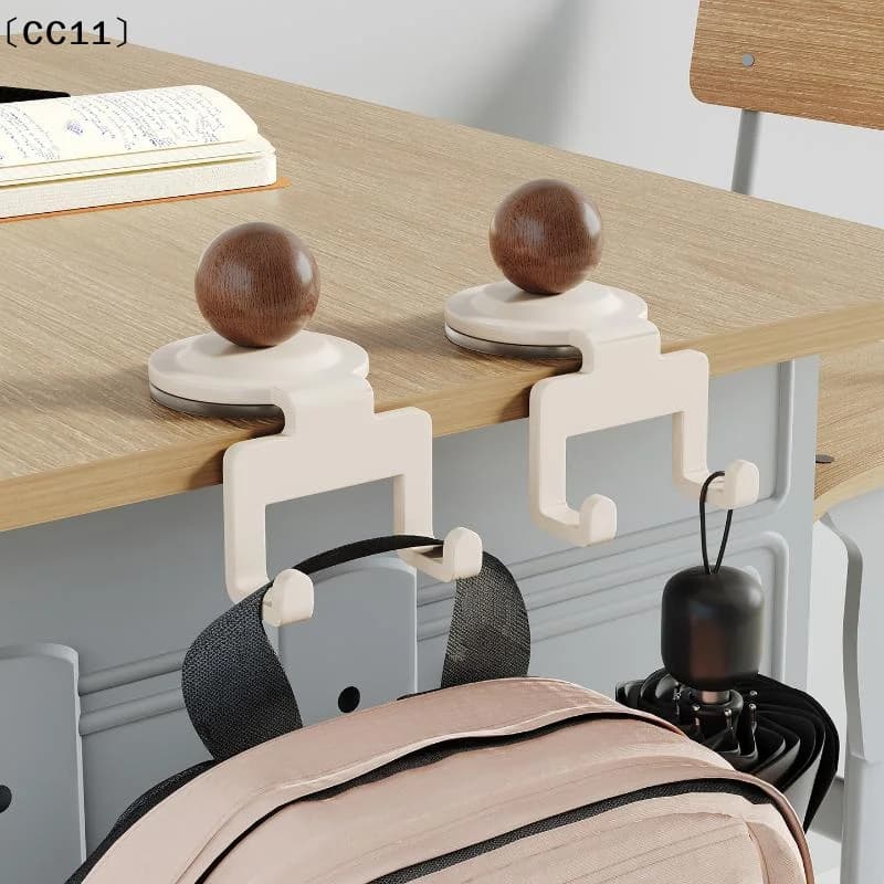 Table Side Universal Hooks Adjustable Bag Hanger Multifunctional Storage Rack Headphone Holder Stand For Schoolbag Bag〔CC11〕