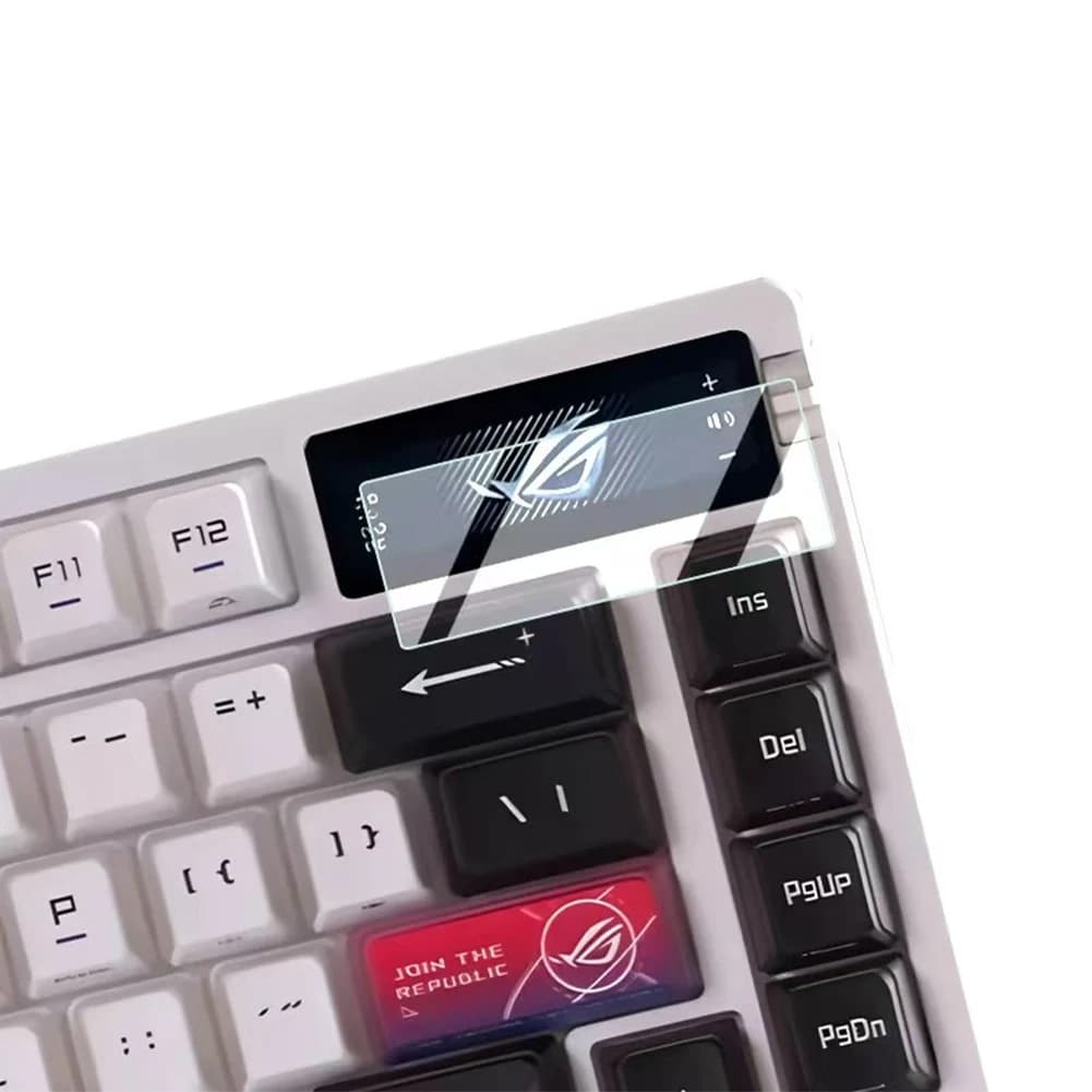 Pellicola in vetro temperato 9H Proteggi schermo per tastiera meccanica ROG Azoth Extreme 75% Small Window