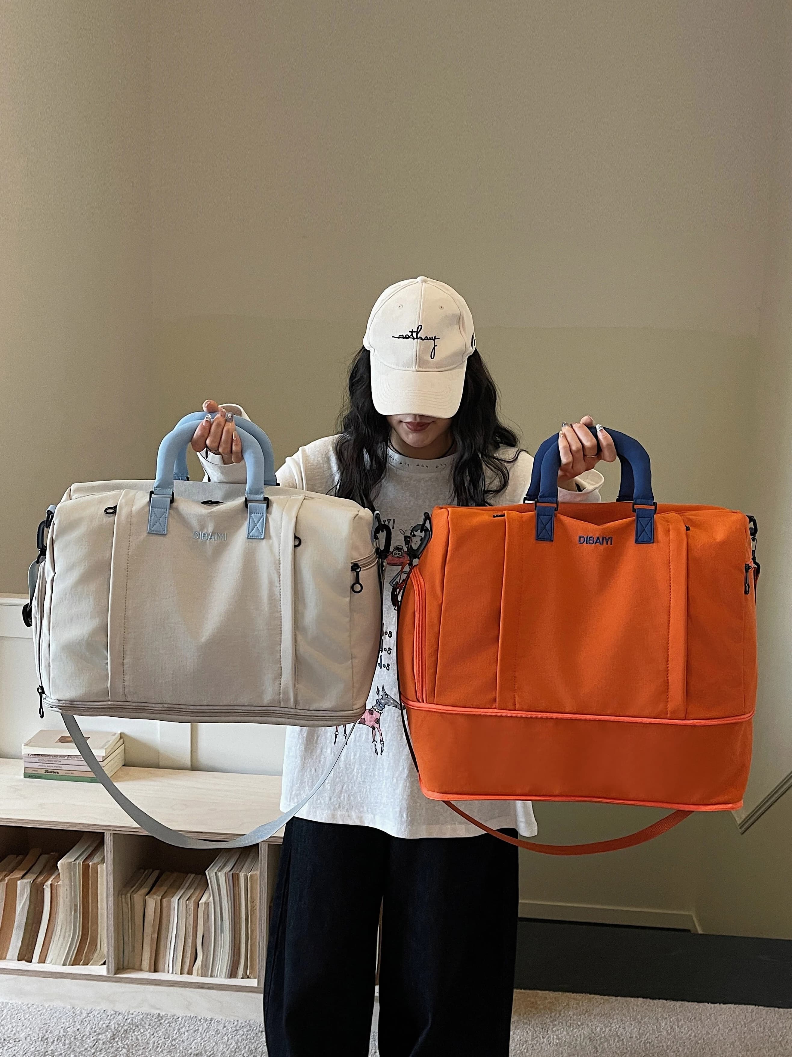 Lightweight Large Capacity Short Trip Business Travel Bag Women's Crossbody Flight Check-in Fitness Luggage Bag Storage Bag