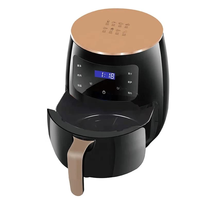 Migliore Friggitrice ad Aria Elettrica da 6L, Moderna con Touch Screen Intelligente, Mini Grill per Cucinare con Olio Caldo, per Uso Domestico, Esterno e Commerciale, in Plastica