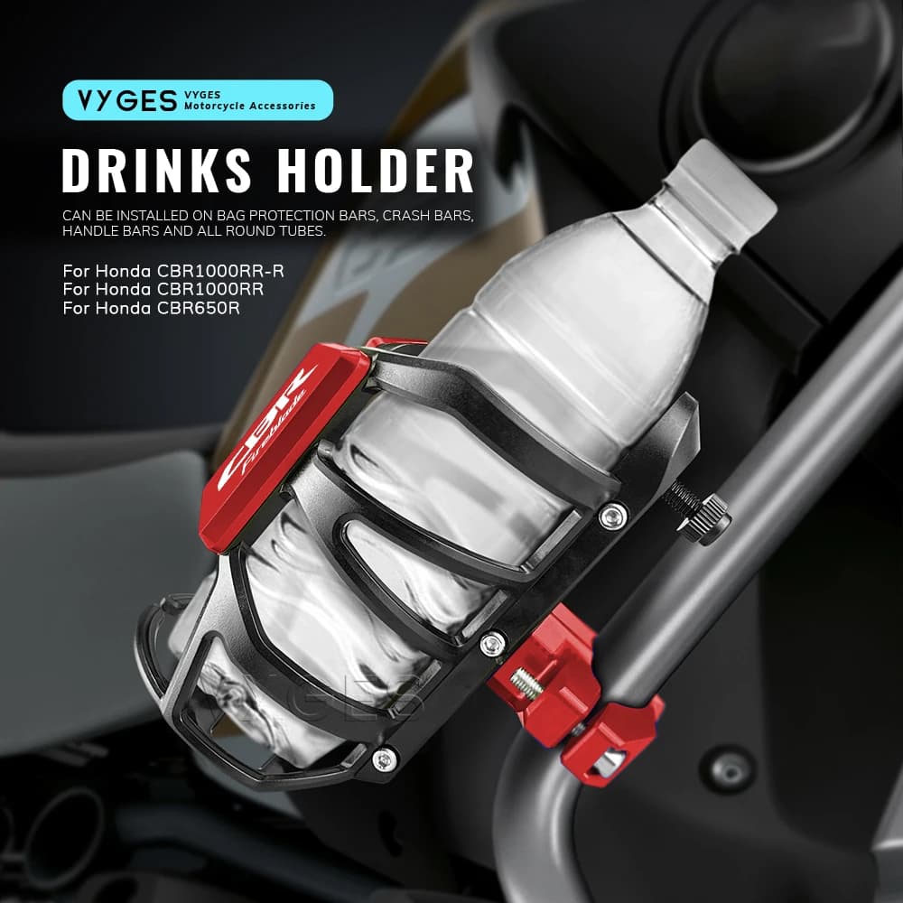 Motorcycle Bottle Holder, Drink and Glass Holder for Honda CBR1000RR-R CBR 1000RR R CBR1000RR CBR650R