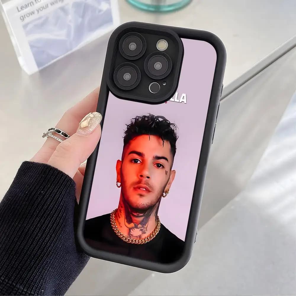 Emis Killa Phone Case for iPhone 17 16 15 14 13 12 11 Air Pro Max Plus Black Soft TPU Shockproof Cover