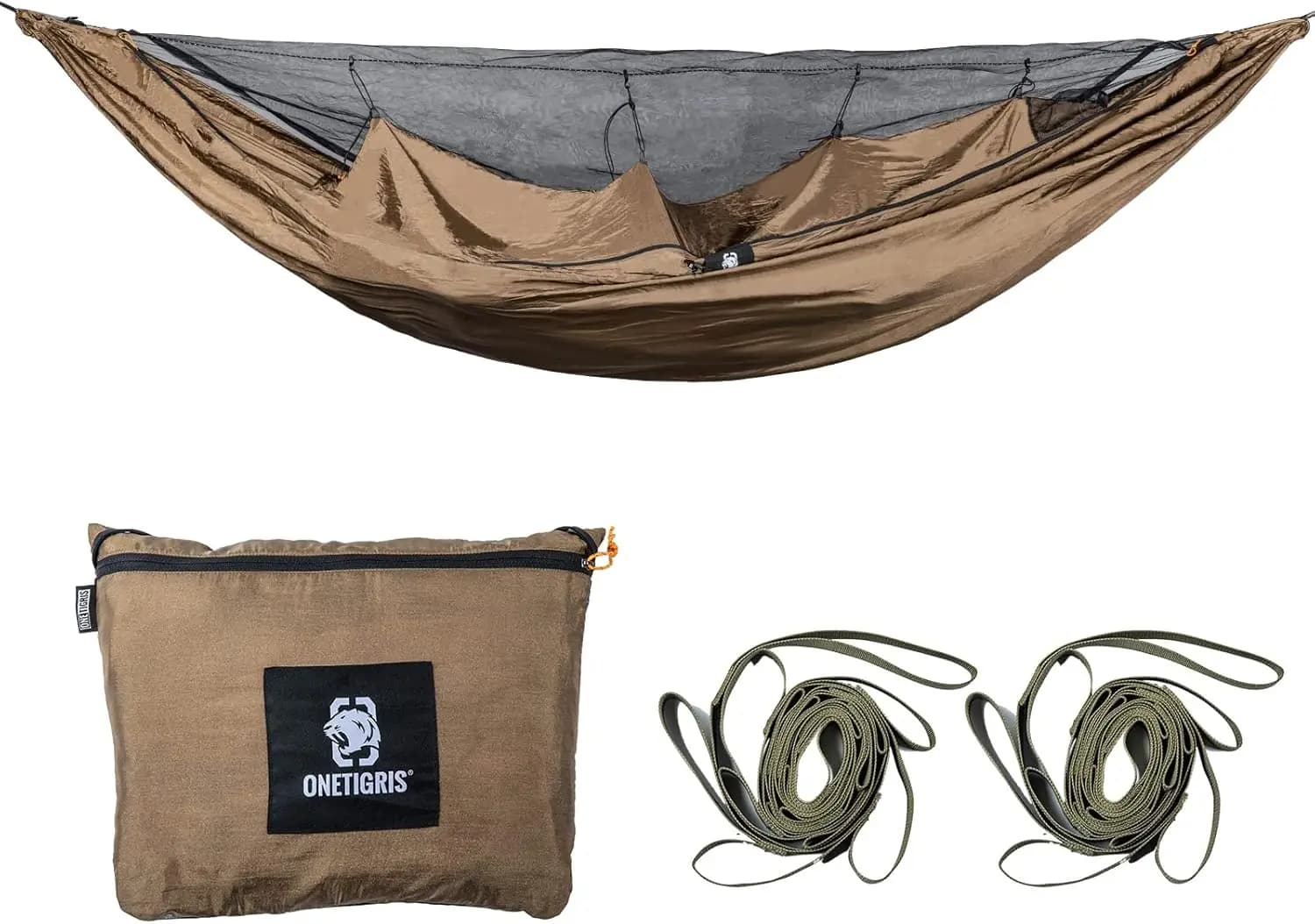 Amaca da campeggio leggera con zanzariera e copertura termica, portatile per backpacking, escursioni, spiaggia