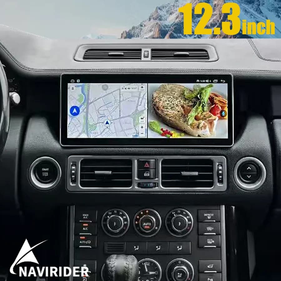 Carplay stereo Android 15 da 12.3 pollici per Land Range Rover V8 L322 2002-2012 Autoradio Lettore video multimediale Navigazione GPS HU