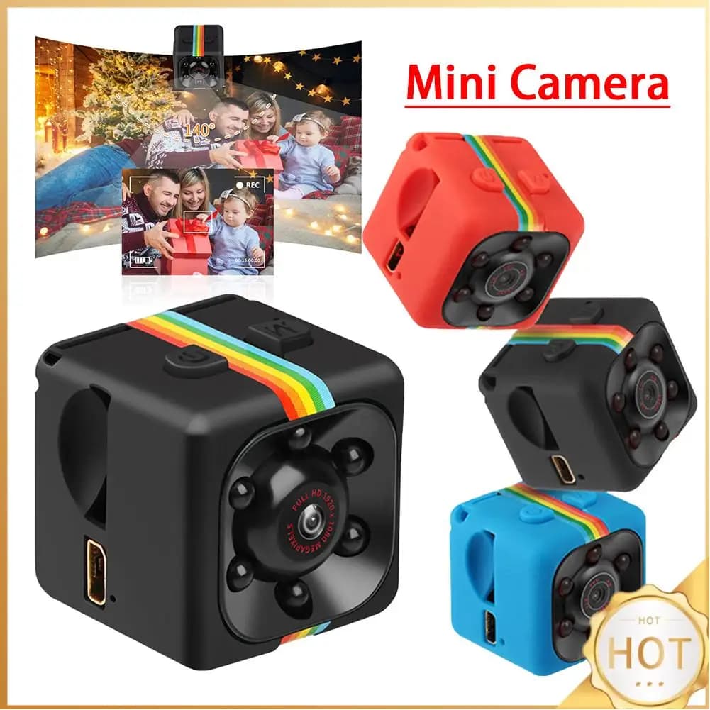 Mini Telecamera Full HD 960P con Visione Notturna, Videocamera Sportiva DV, Registratore Video, Telecamera di Rete 2MP, Baby Monitor