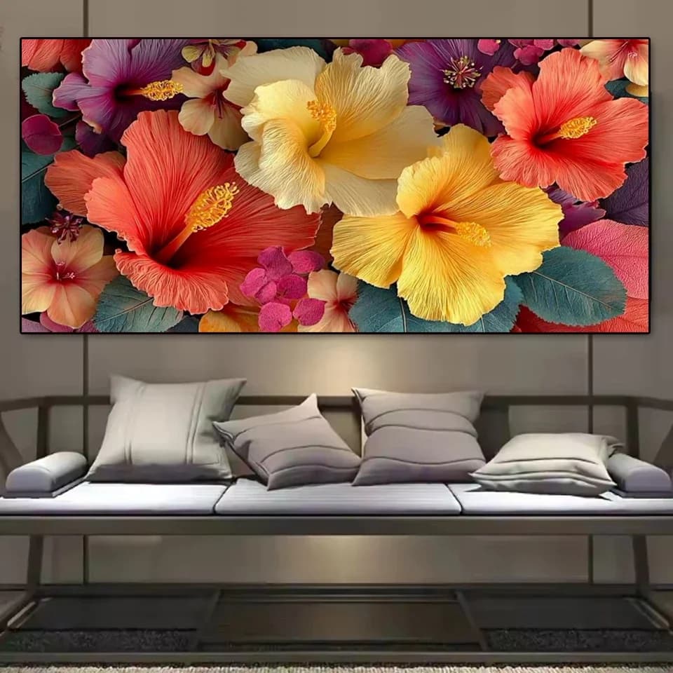 New Arrival Diamond Painting Flower Scenery Picture Of Rhinestones DIY Rhinestone Embroidery Large Cross Stitch kits Home Deco