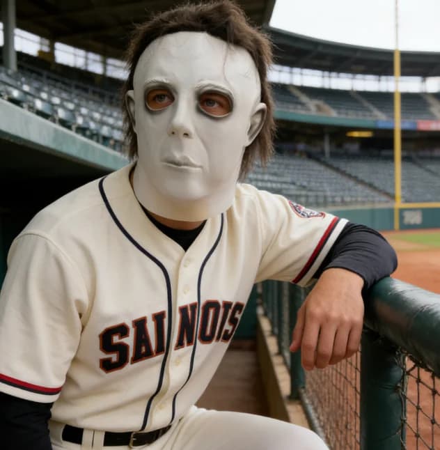 Maschera di Michael Myers per Halloween, Costume da Killer Sanguinoso in Latex, Accessorio per Feste in Maschera e Carnevale
