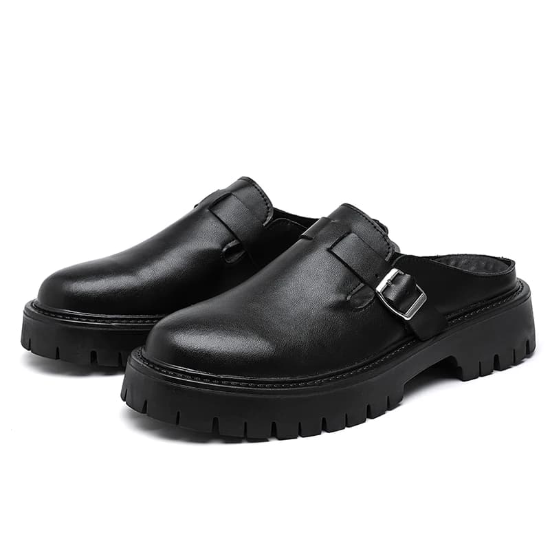 Scarpe stile britannico uomo mocassini Slip On neri nuove scarpe Casual scarpe Brogue maschili