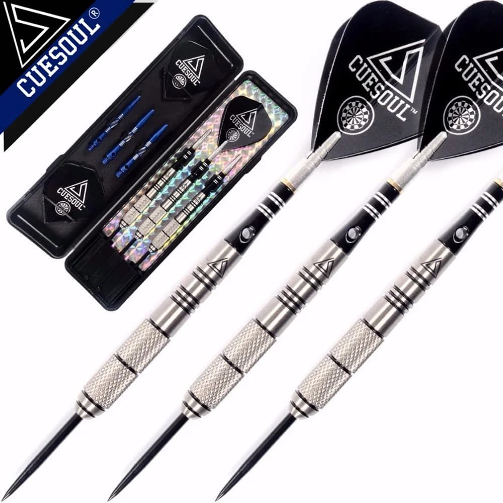 CUESOUL 90% tungsteno 22g/24g/26g Freccette in tungsteno con punta in acciaio con custodia sottile