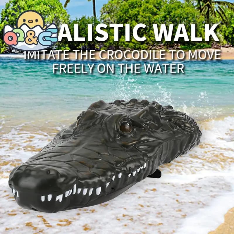 RC barca telecomando giocattolo animale galleggiante barca coccodrillo radiocomandato motoscafo gioco all'aperto giocattoli per bambini per bambino ragazzo Gfit