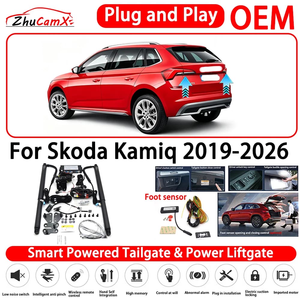 for Skoda Kamiq 2019-2026 OEM Smart Powered Tailgate Power Liftgate Automatic Rear Trunk Tailgate Actuator System Plug and Play