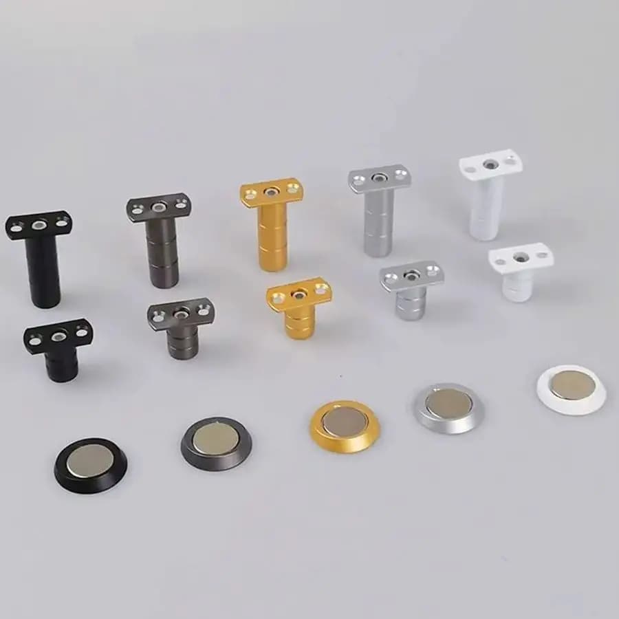 Fermaporta in acciaio inossidabile con viti fermaporta tampone muto resistenza magnetica porta porta invisibile Hardware