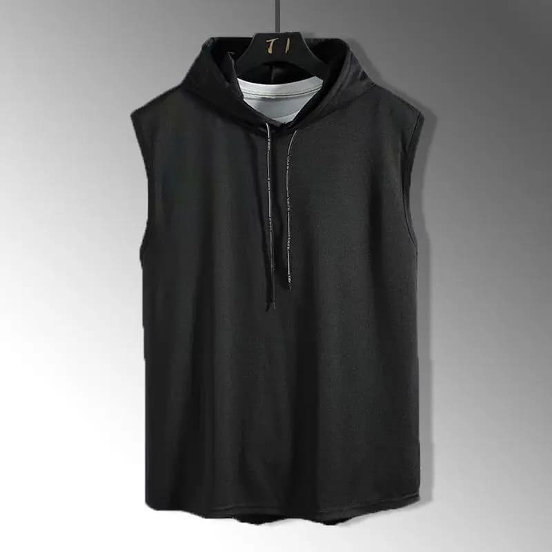 Nuovissime Canotte da Uomo, Gilet Senza Maniche, Magliette con Cappuccio per Uomo, Top Hip Hop, T-shirt da Uomo