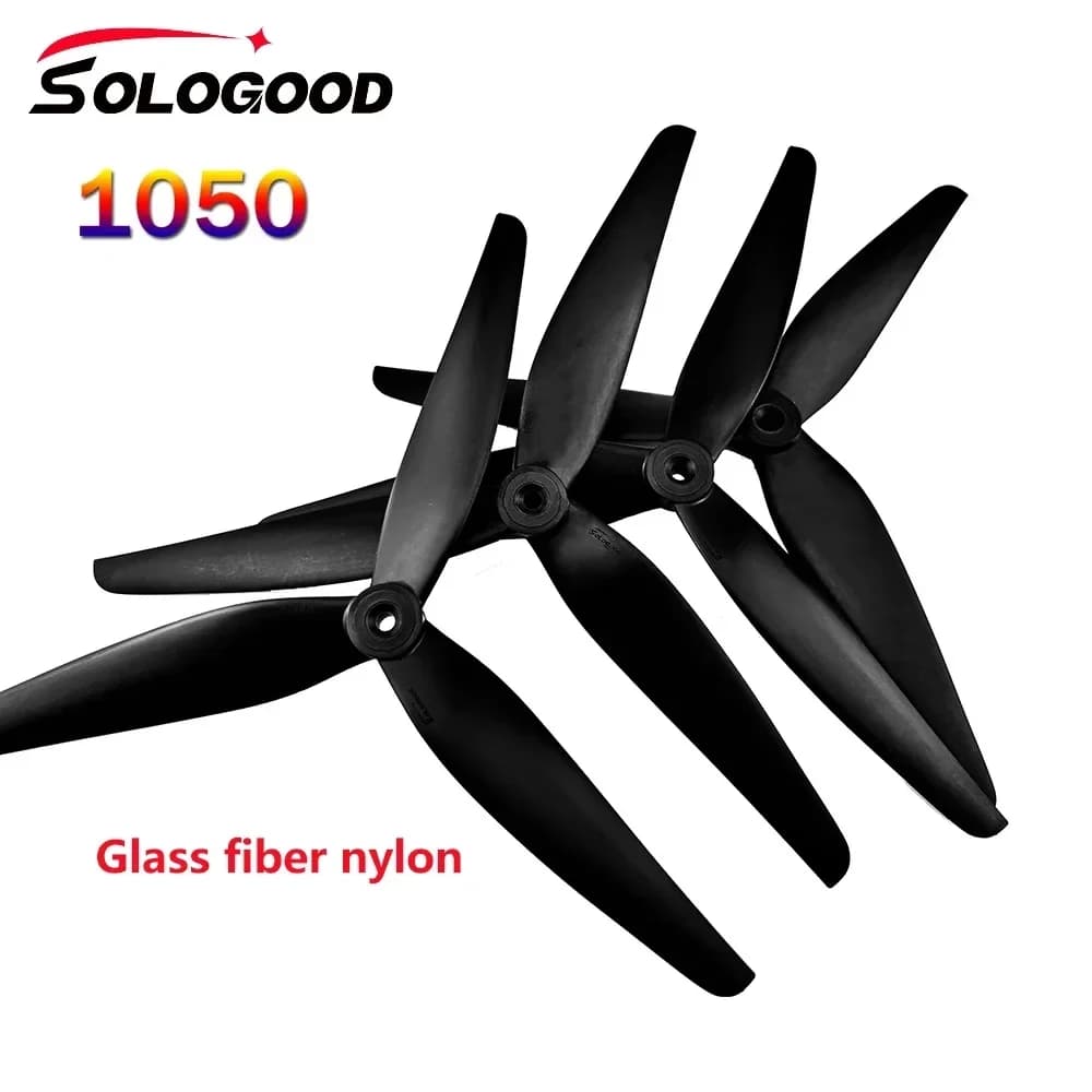 2 Paia (2CW+2CCW) di Eliche SoloGood 1050 10X5X3 a 3 Pale in Fibra di Vetro e Nylon per Multirotor 10" FPV Cinelifter MarcoQuad